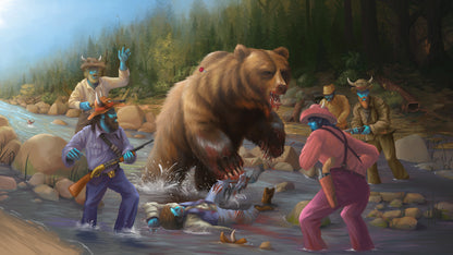 BEAR HUNT PRINT